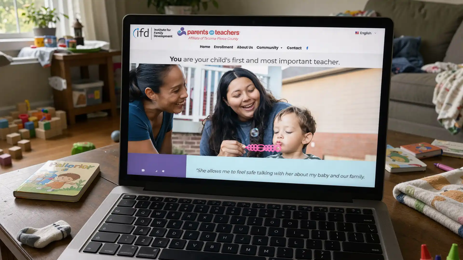 Parents as Teachers Tacoma-Pierce County website homepage